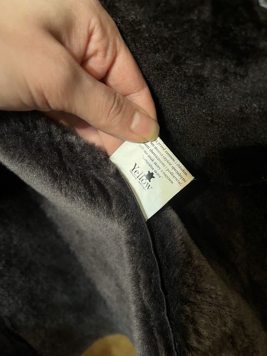 Женская натуральная дубленка.Турция Yellow Genuine Leather