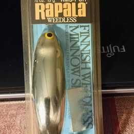 Amostra nova de pesca da marca Rapala, modelo weedless RMS-7 *