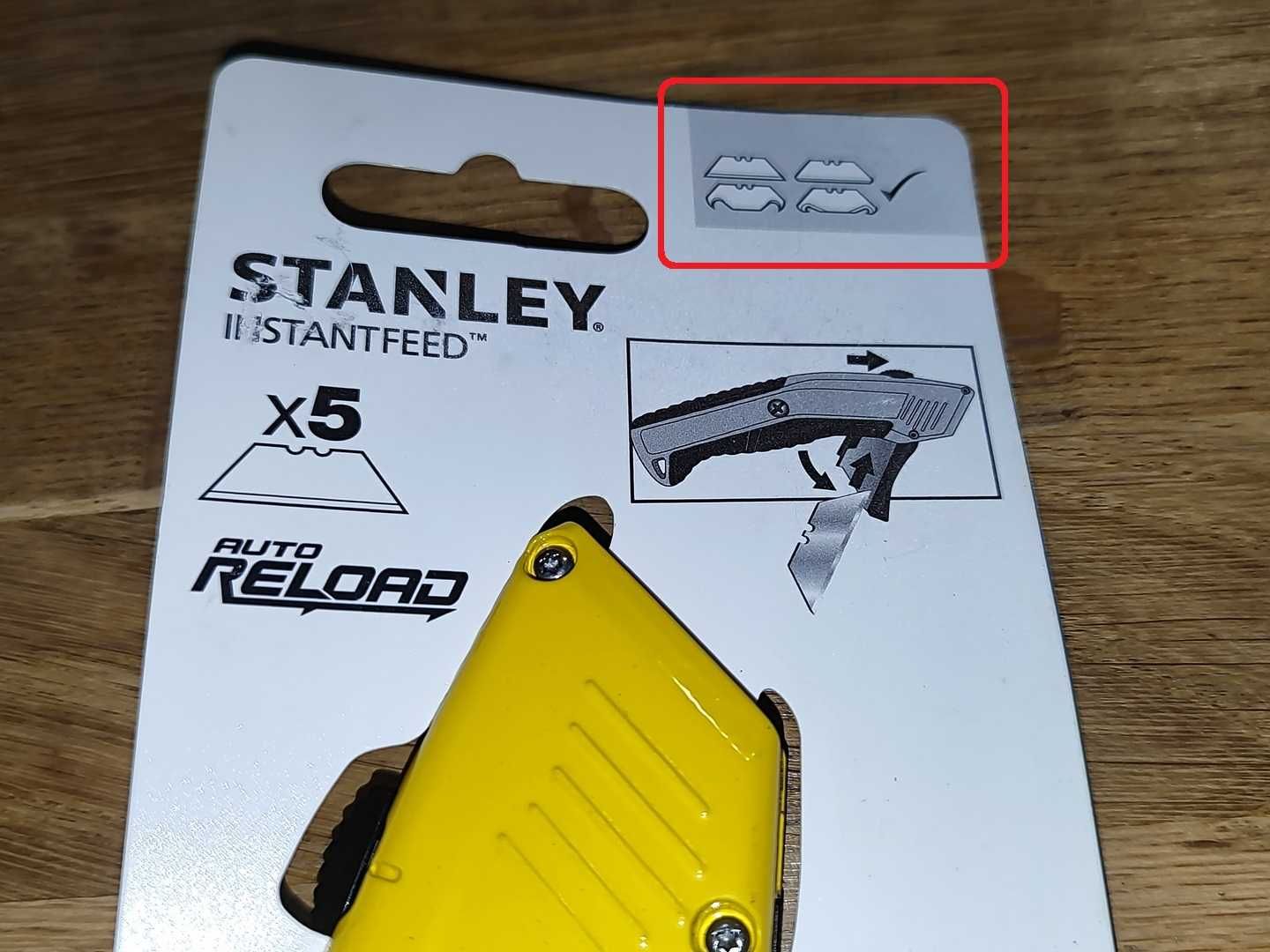 Nóż Stanley 0-10-237 Instantfeed Automat Na Ostrza Trapezowe Nowy