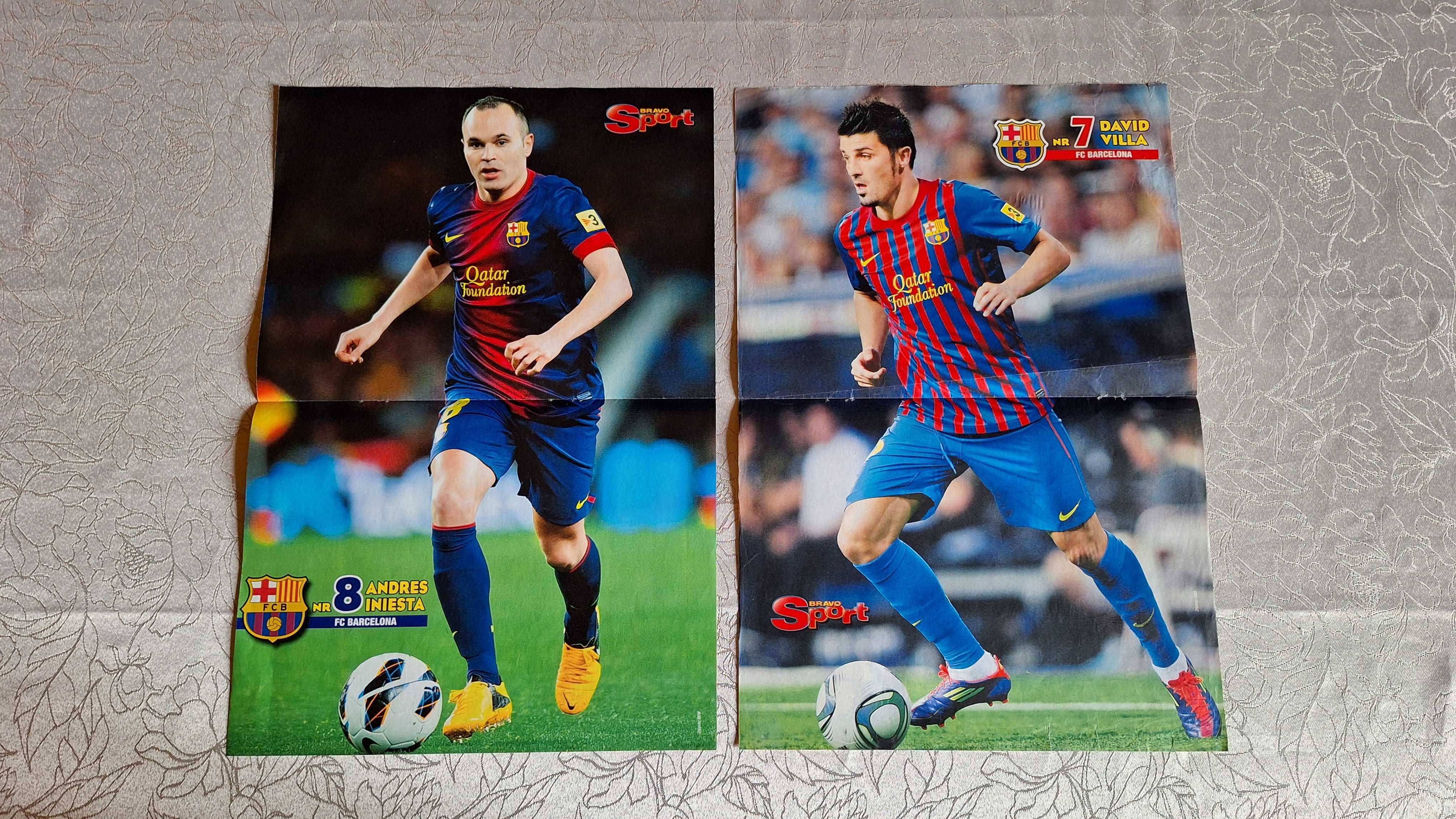 Plakaty Bravo Sport Iniesta, Villa, Kurek, Mendes