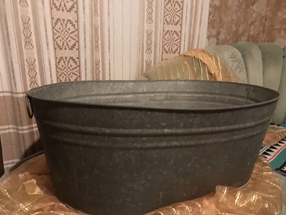 Балія оцинкована велика часів СССР / миски алюмінієві великі / відра