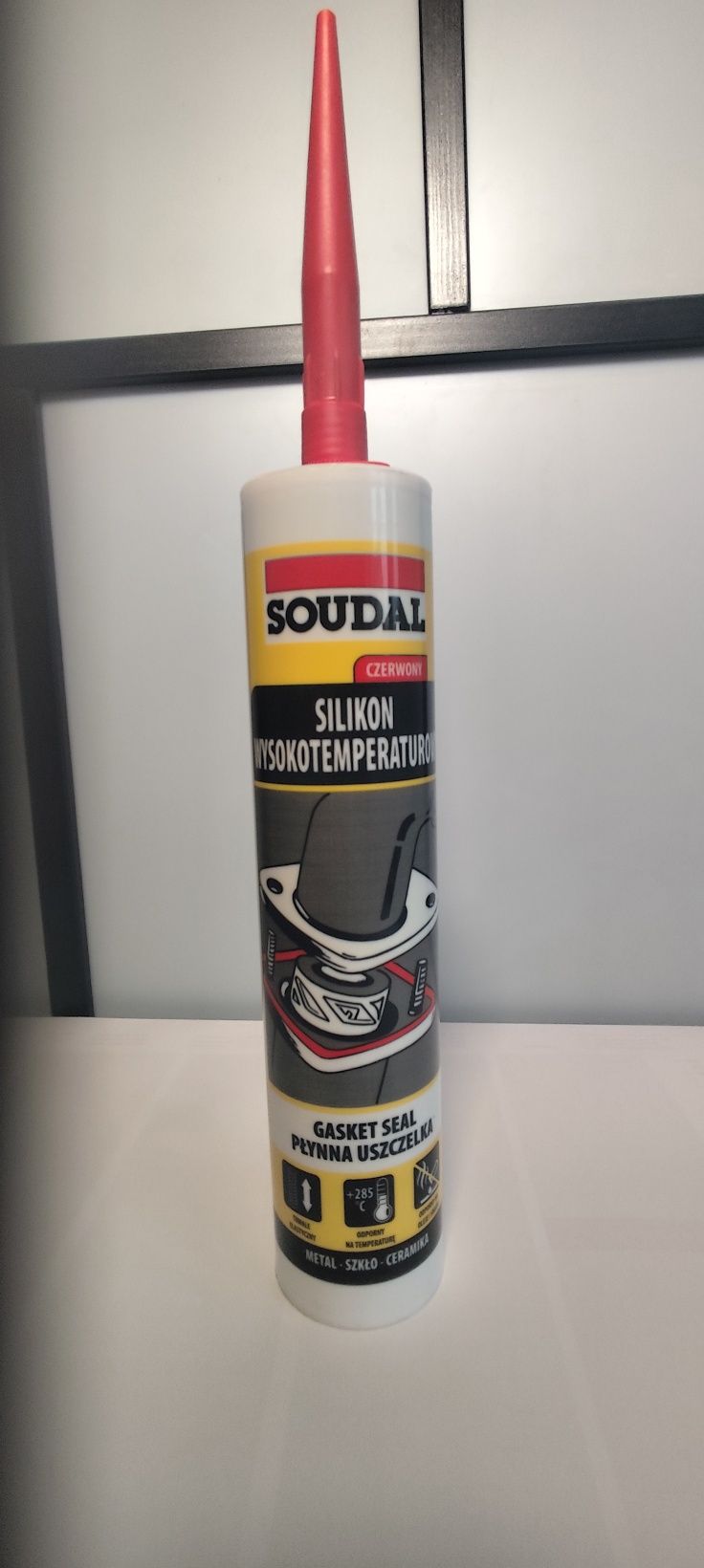 Silikon SOUDAL wysokotemperaturowy 285*C Płynna Uszczelka 280ML