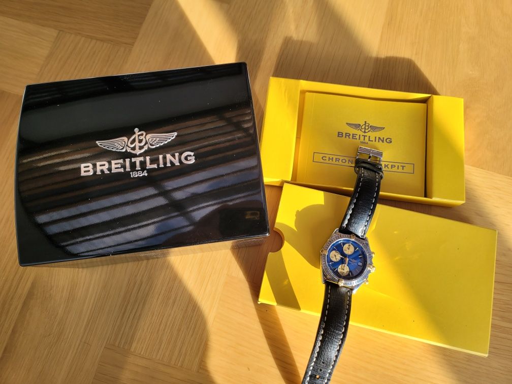Breitling Cronomat Chronograph gold steel