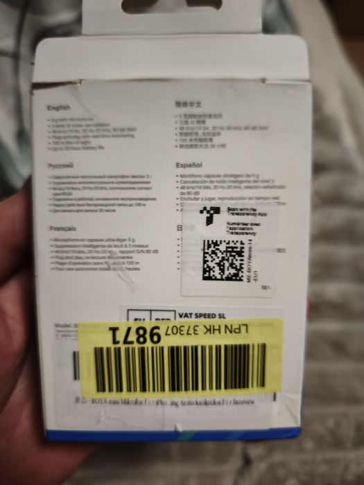 Microfone de lapela sem fios BOYA Boyamini para Android USB-C, microfo