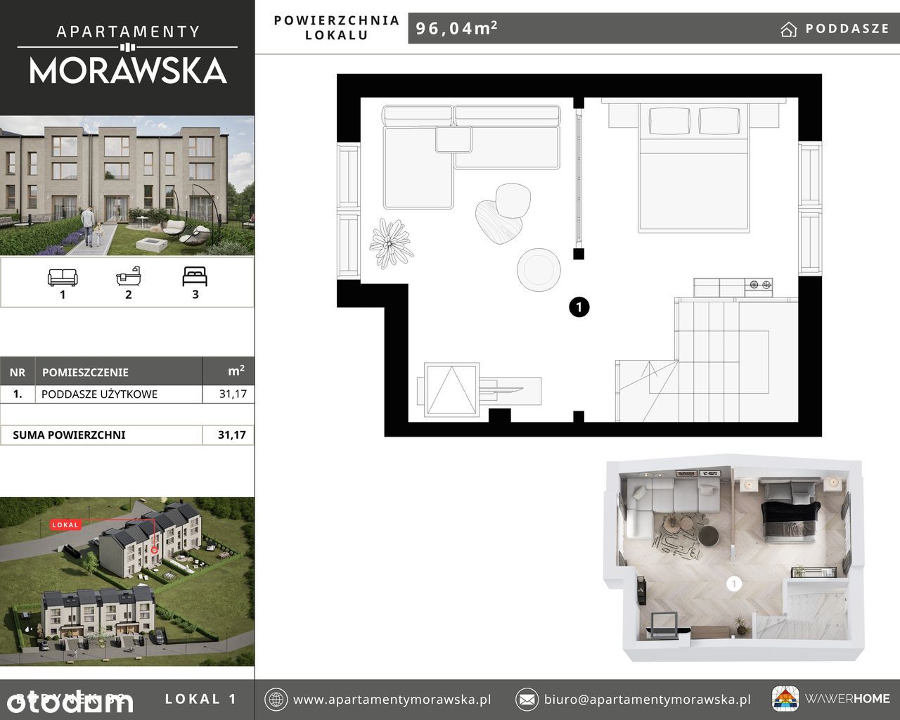 "Apartamenty Morawska II " już w przedsprzedaży .Segment środkowy 96m2