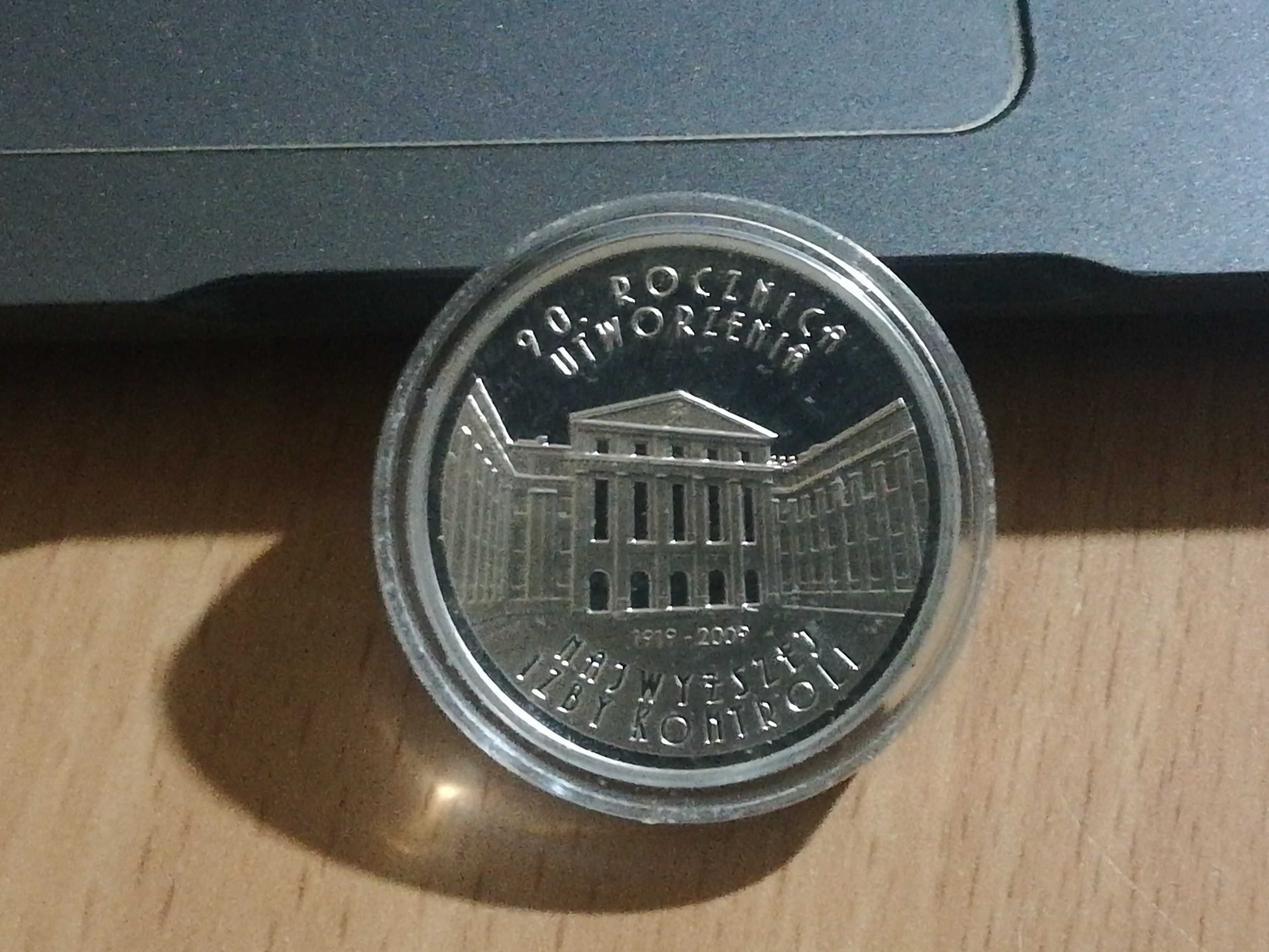 Moneta srebrna 90 rocznica utworzenia NIK 10 zł 2009    S