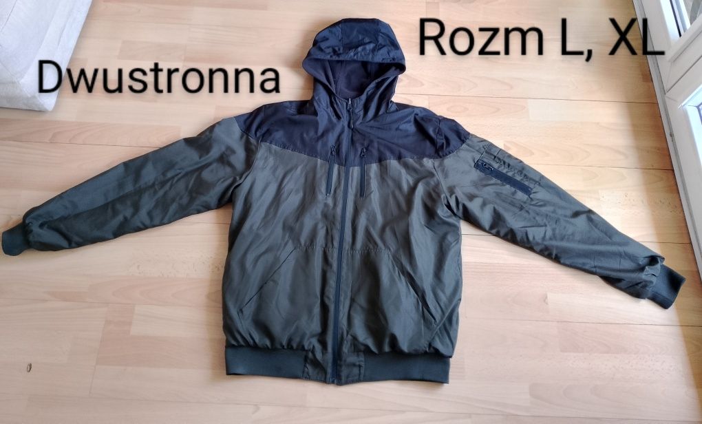 Kurtka męska dwustronna wiosenno jesienna rozm L,XL