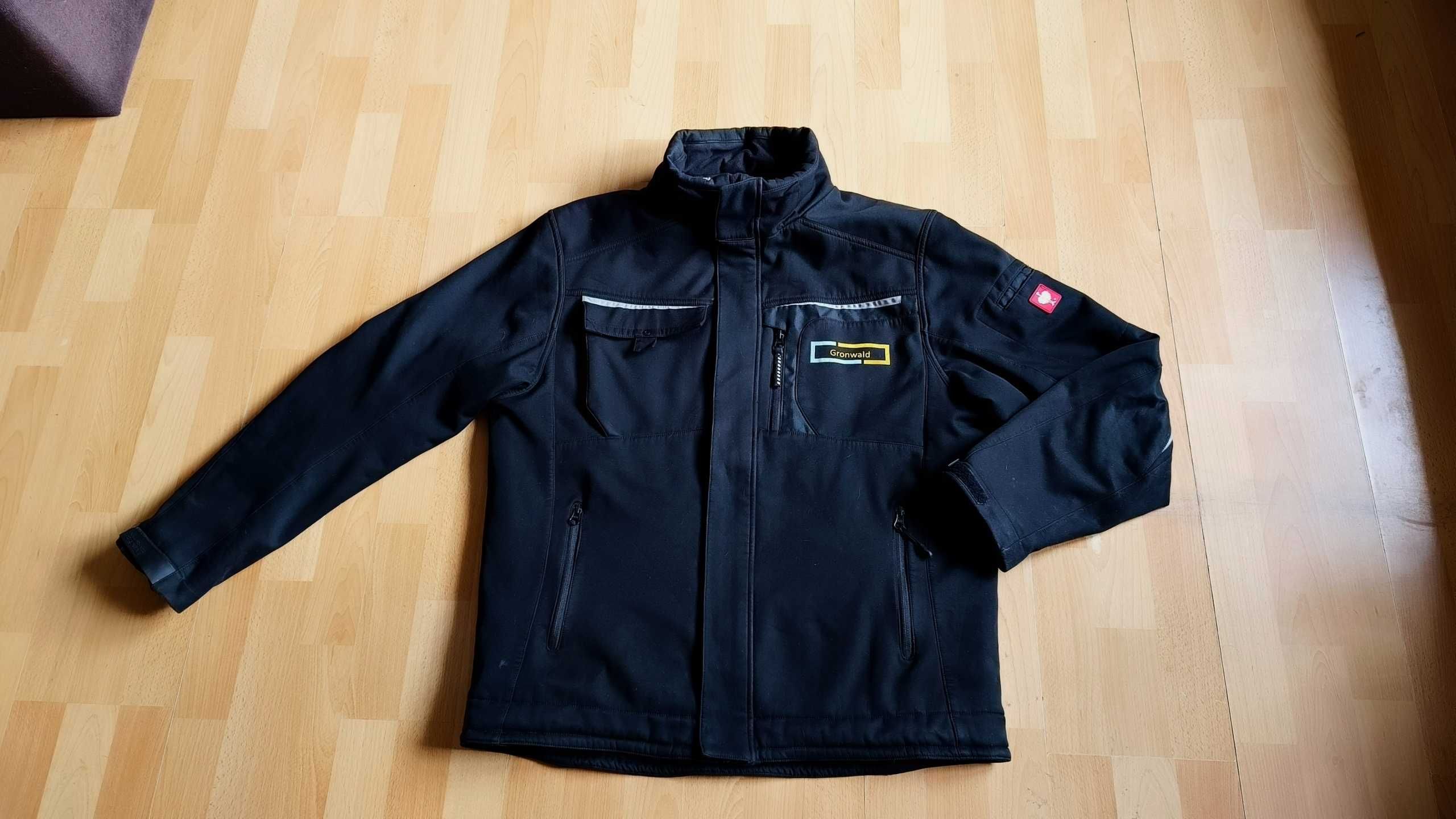 Męska zimowa kurtka softshell ENGELBERT STRAUSS MOTION r.L st.b.dobry