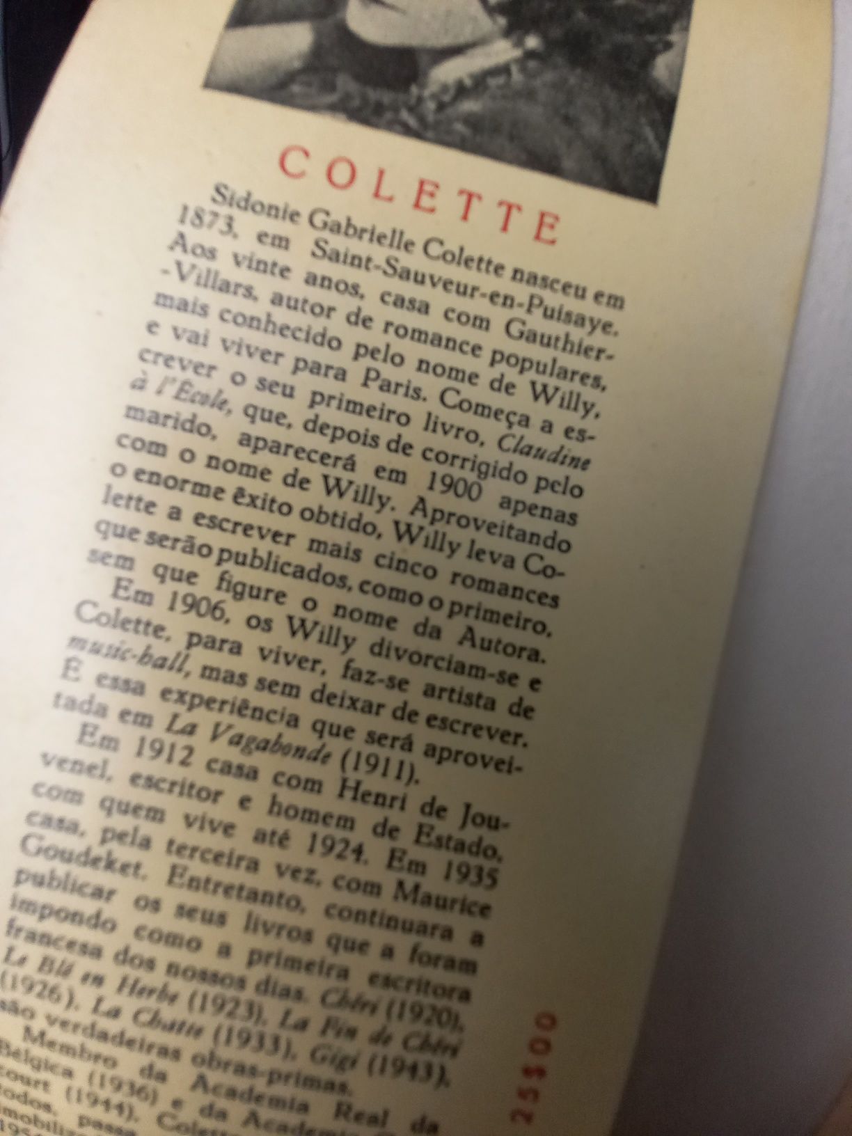 Colette Chéri tradução de José Saramago