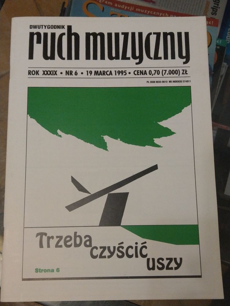 Ruch muzyczny z 19.03.1995, nr 6, rok 1995 czasopismo