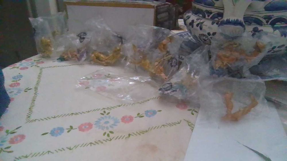 Saint Seya HG - lote de 7 cavaleiros de ouro