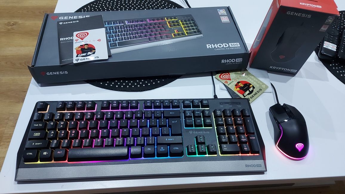 Zestaw gamingowy klawiatura plus myszka Genesis RGB