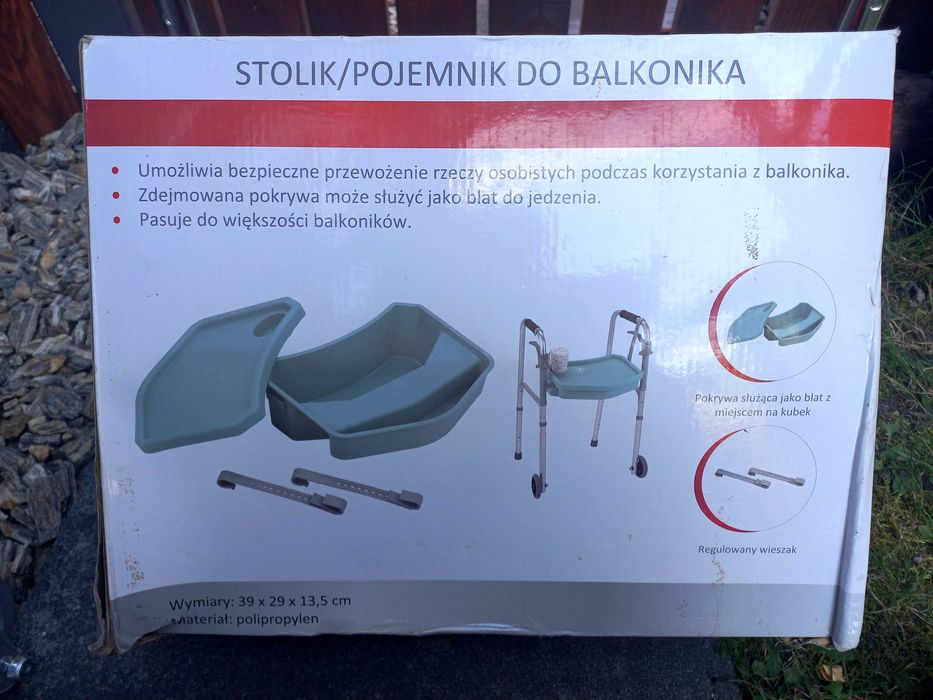 Balkonik Chodzik z stolikiem Nowy