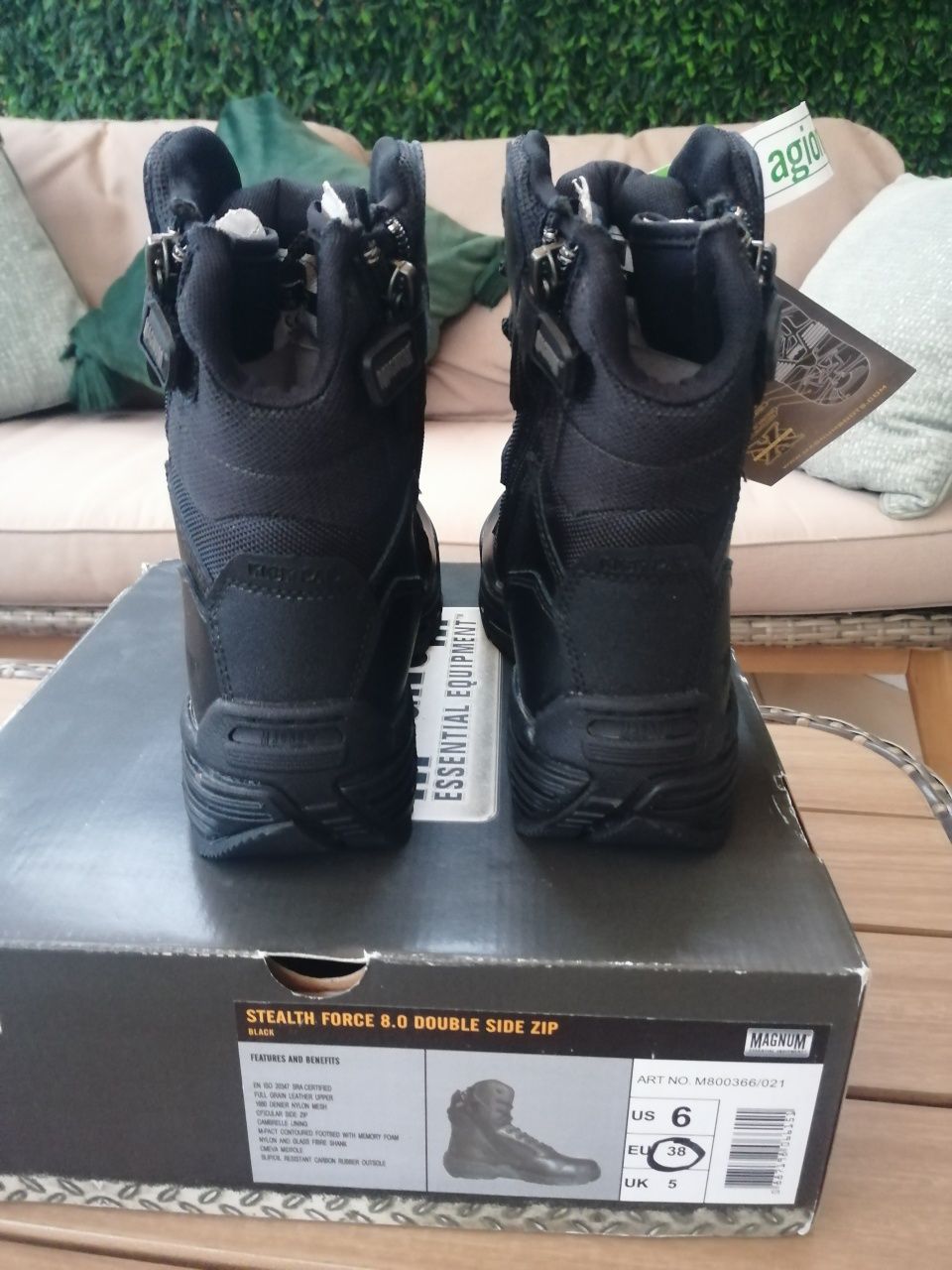 Botas Magnum Stealth Force 8.0 Double Side Zip