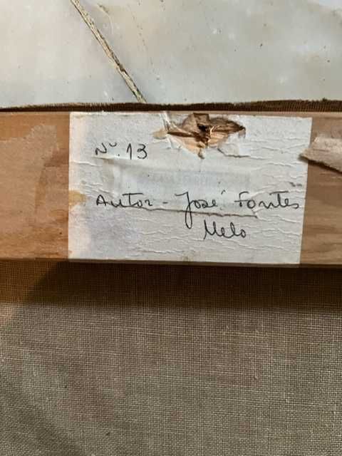 Tela pintada a Óleo de Jose Fontes Melo - Perdizes