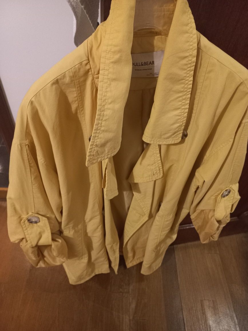 Trench Coat amarelo Pull & Bear