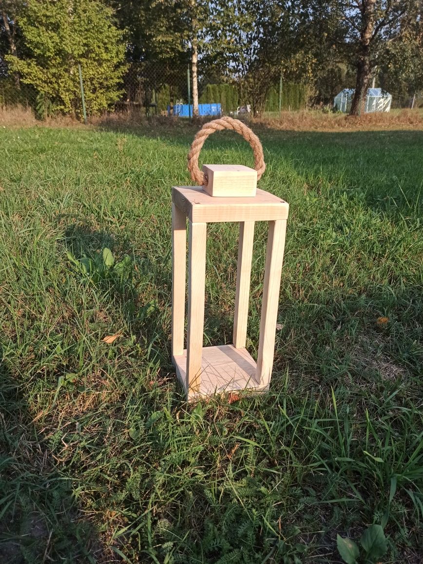 Lampiony drewniane Handmade
