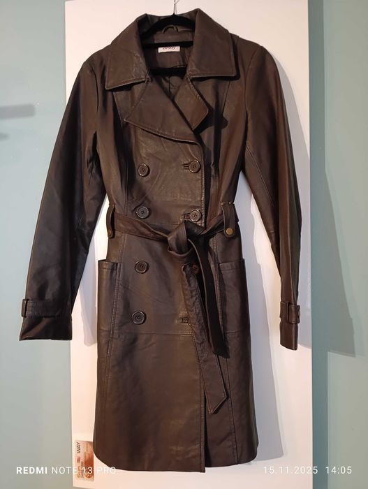 płaszcz skórzany Orsay