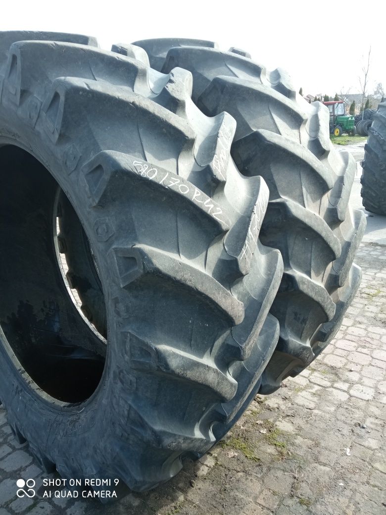 580/70R42 Pirelli  Trelleborg opona używana rolnicza 2 szt