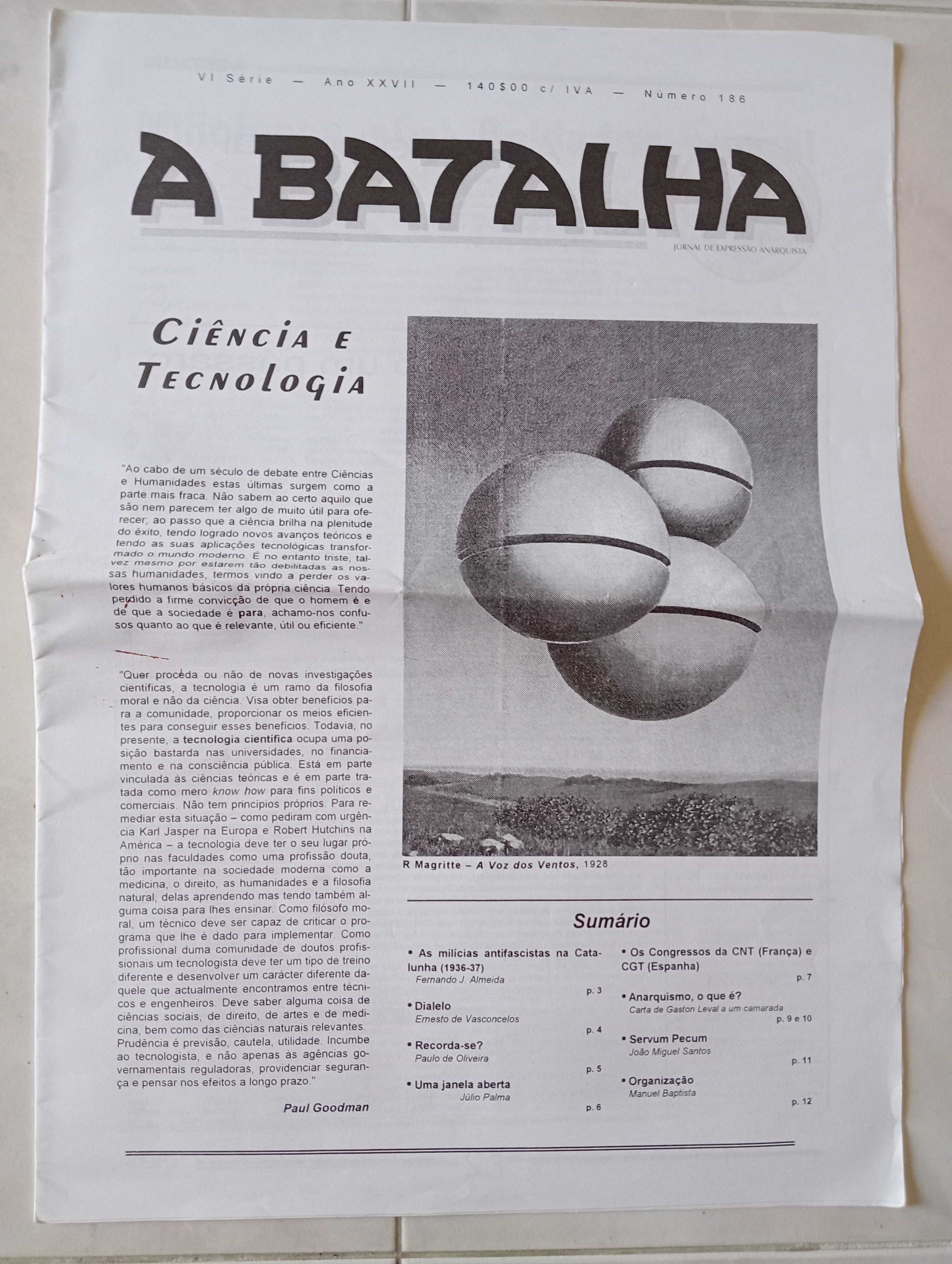 Jornal Anarquista A Batalha