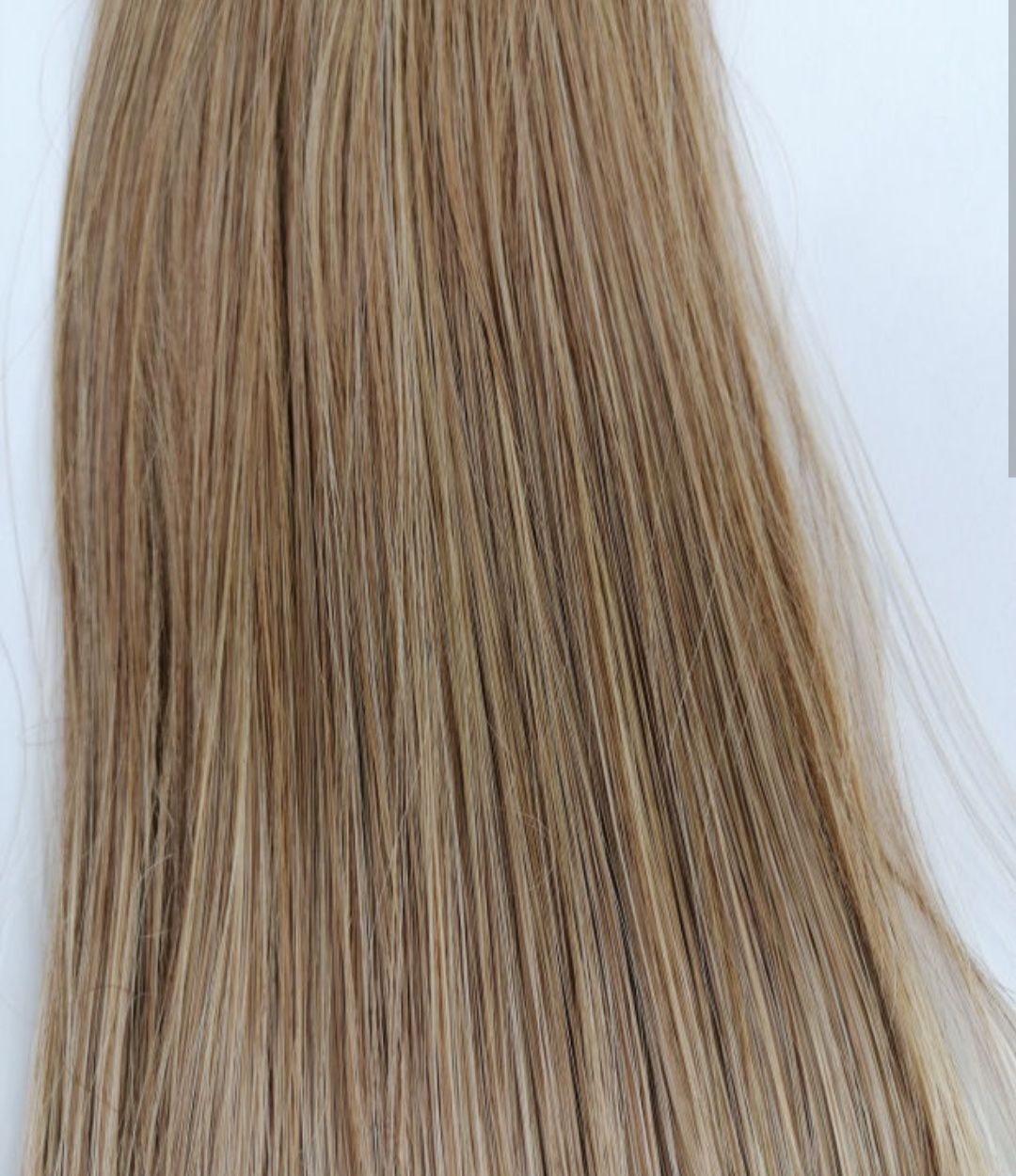 Włosy clip in ciemny blond 8 taśm 60 cm