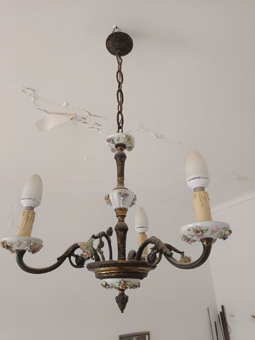 Candeeiro teto vintage