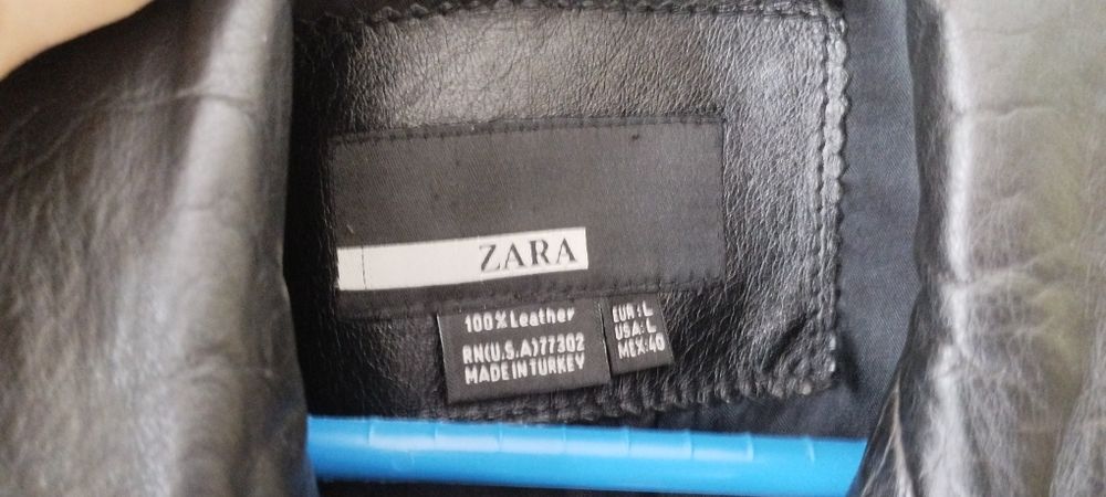 Casaco de pele, para homem, da Zara