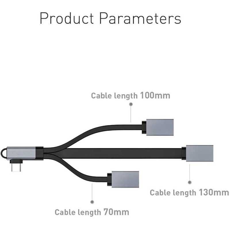 USB HUB /Док-станція 4-в-1/ USB Type C - USB 3.1 + USB 2.0+ SD/TF