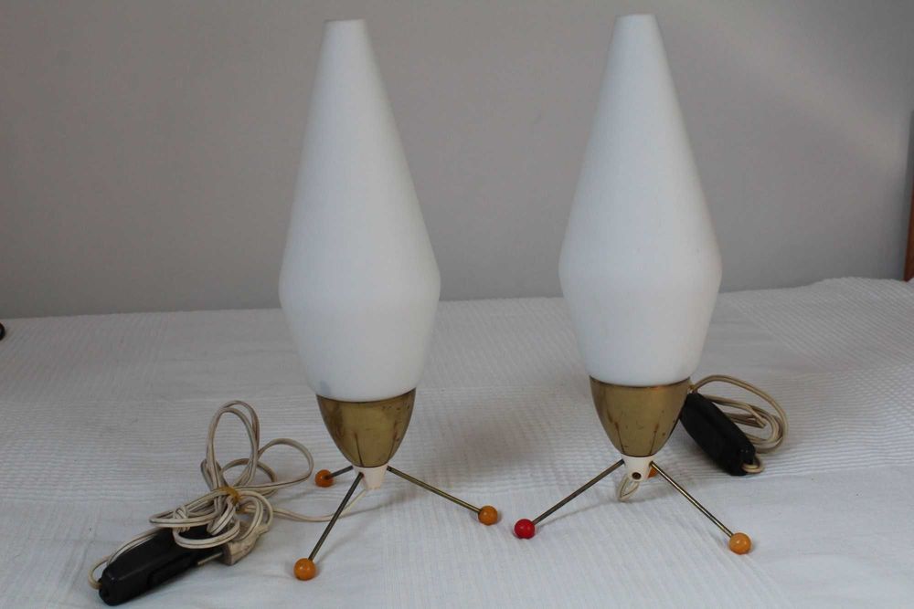 lampki Rocket dla Lustry Kamenicky Senov Czechosłowacja lata 60