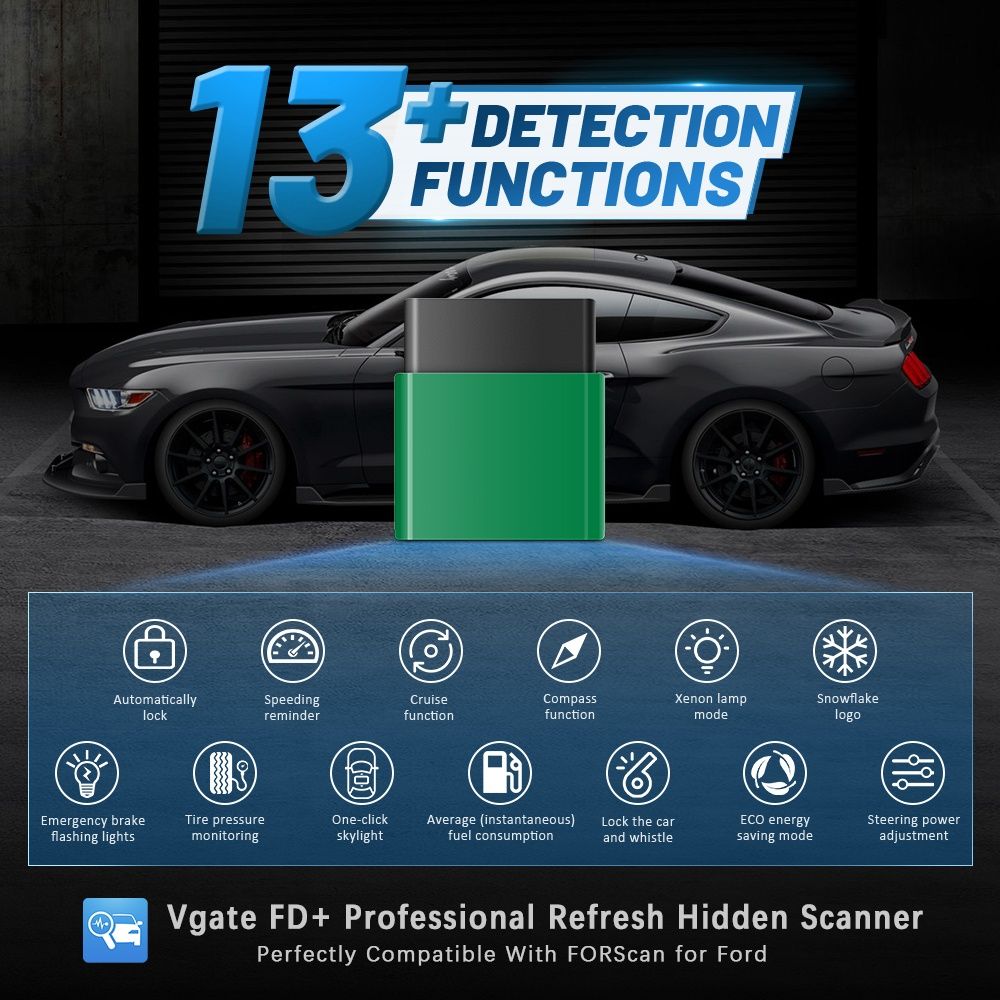 Автосканер VLinker FD+Bluetooth 4.0 Ford Forscan Android IOS