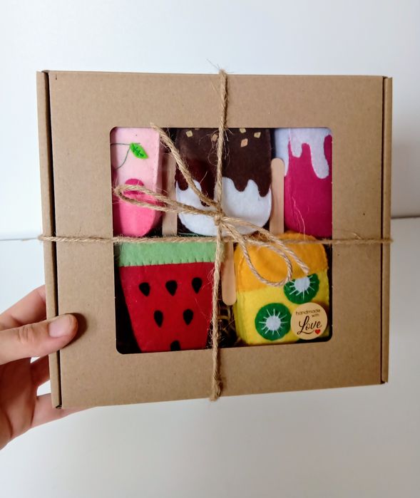 Lód z filcu, lody do zabawy