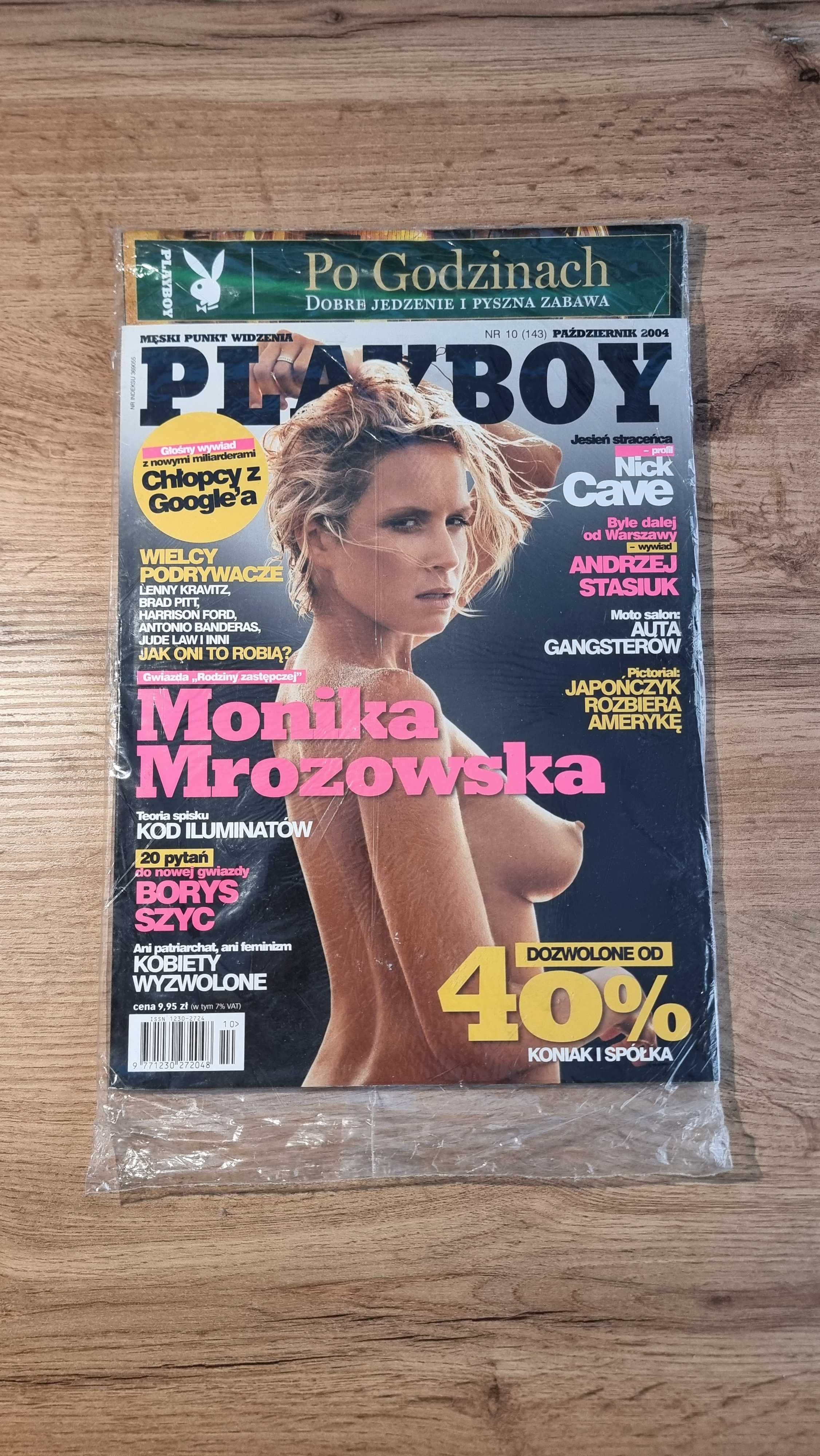 UNIKAT! Playboy 2004 - Monika Mrozowska, Borys Szyc, Andrzej Stasiuk