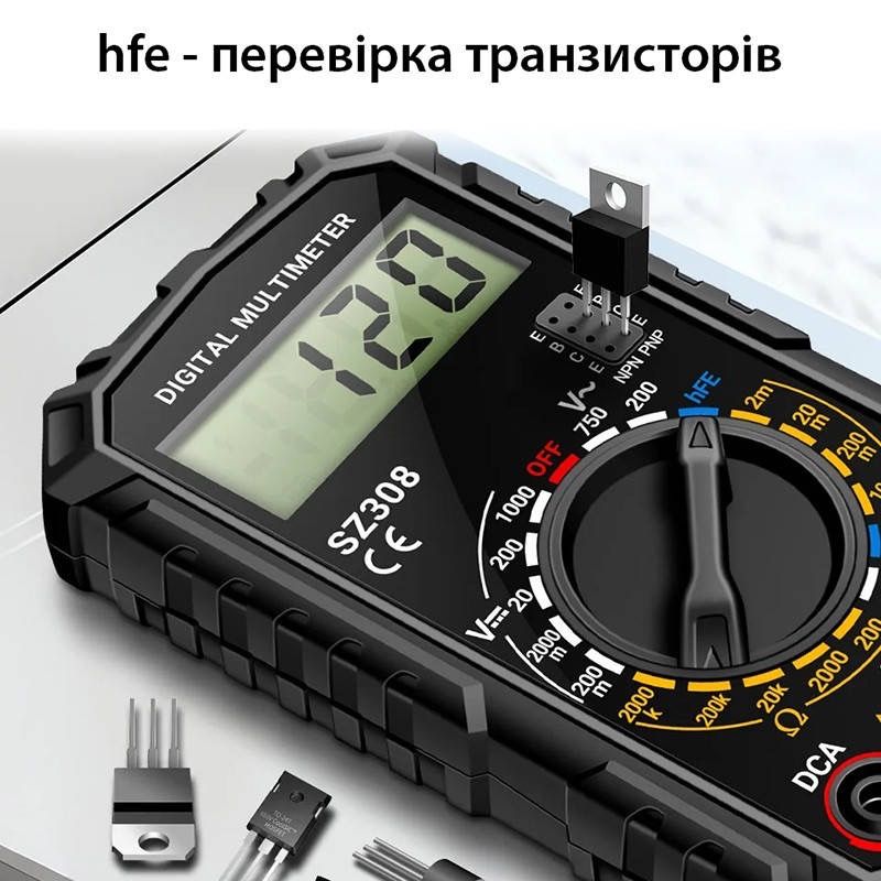Мультиметр тестер Aneng SZ308 з прозвонкою / Мультиметри і тестери