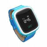 Zegarek smartwatch dla dzieci Locon GJD.01 GPS czarny i niebieski