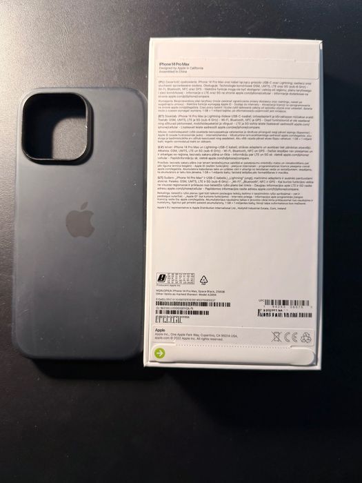 iPhone 15 Pro MAX 256GB Space black + silicon case Apple