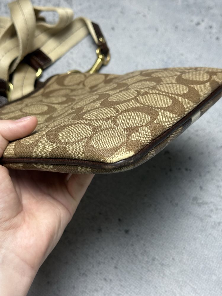 Torebka Coach Monogram Stripe Detail Small Crossbody Shoulder Bag