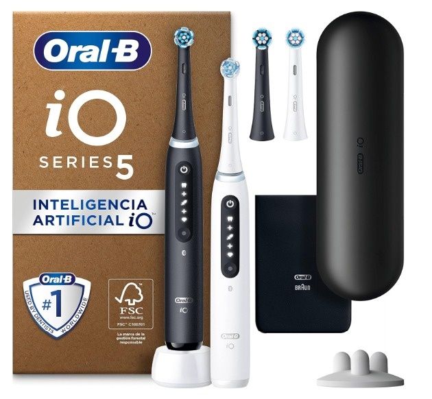 Oral B io 5 branca com acessorios NOVO