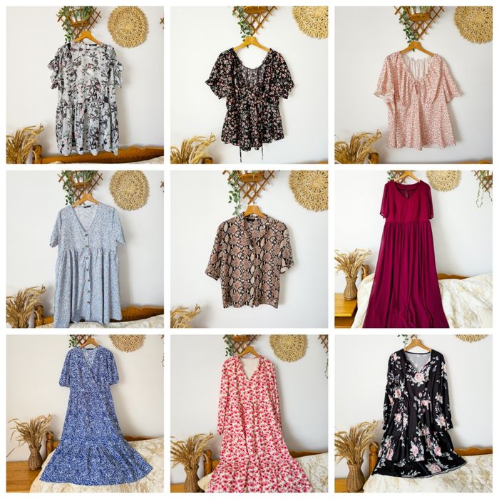 Ubrania damskie S, M, L, XL, XXL, 3XL sukienka spódnica oversize płasz