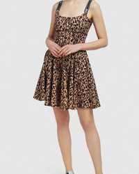 Versace платье леопард
