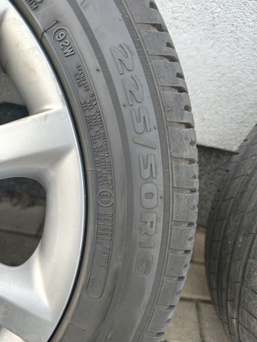 Koła BMW 16" 5x120  72,6 opony 225x50x16 Letnie