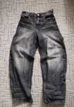 czarne jeansowe baggy spodnie damskie