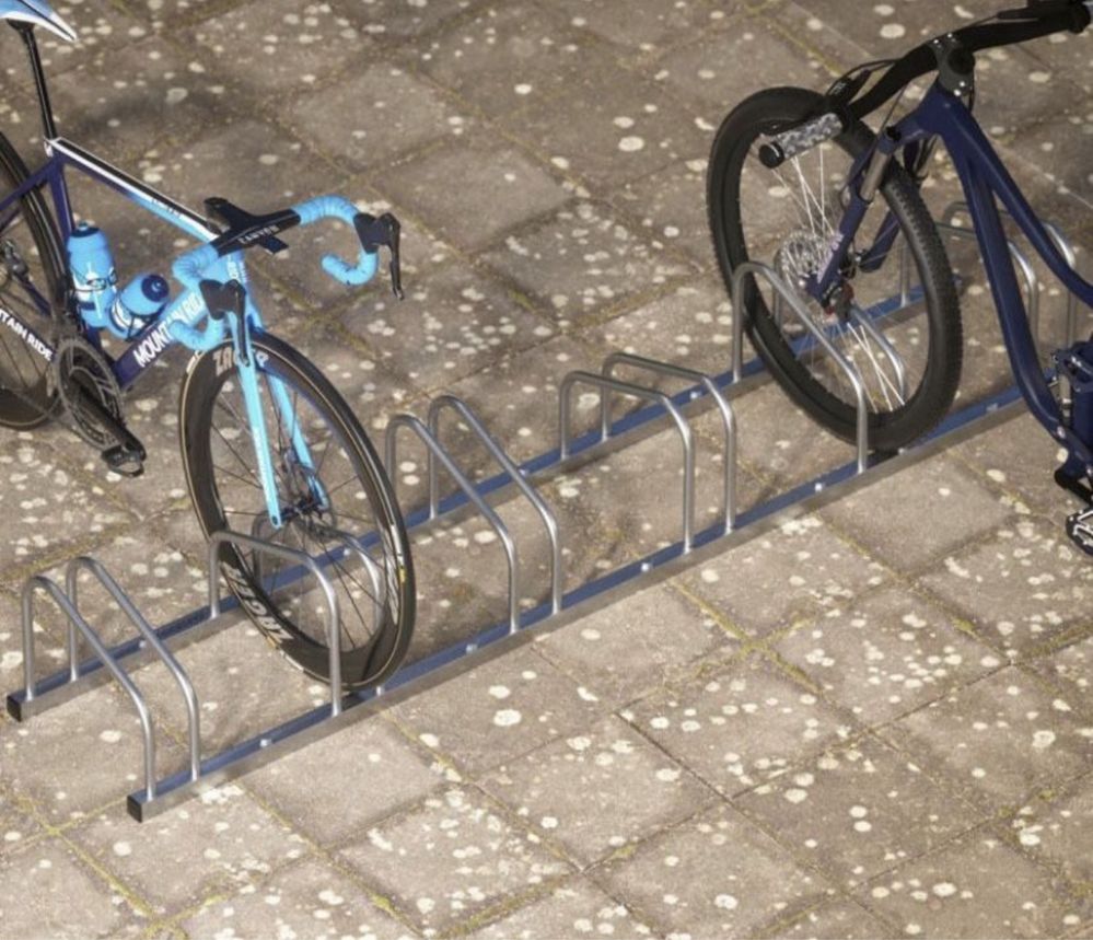 Stojak Uchwyt Parking Rowerowy na 6 Rowery Rower ŁATWY MONTAŻ Mocny