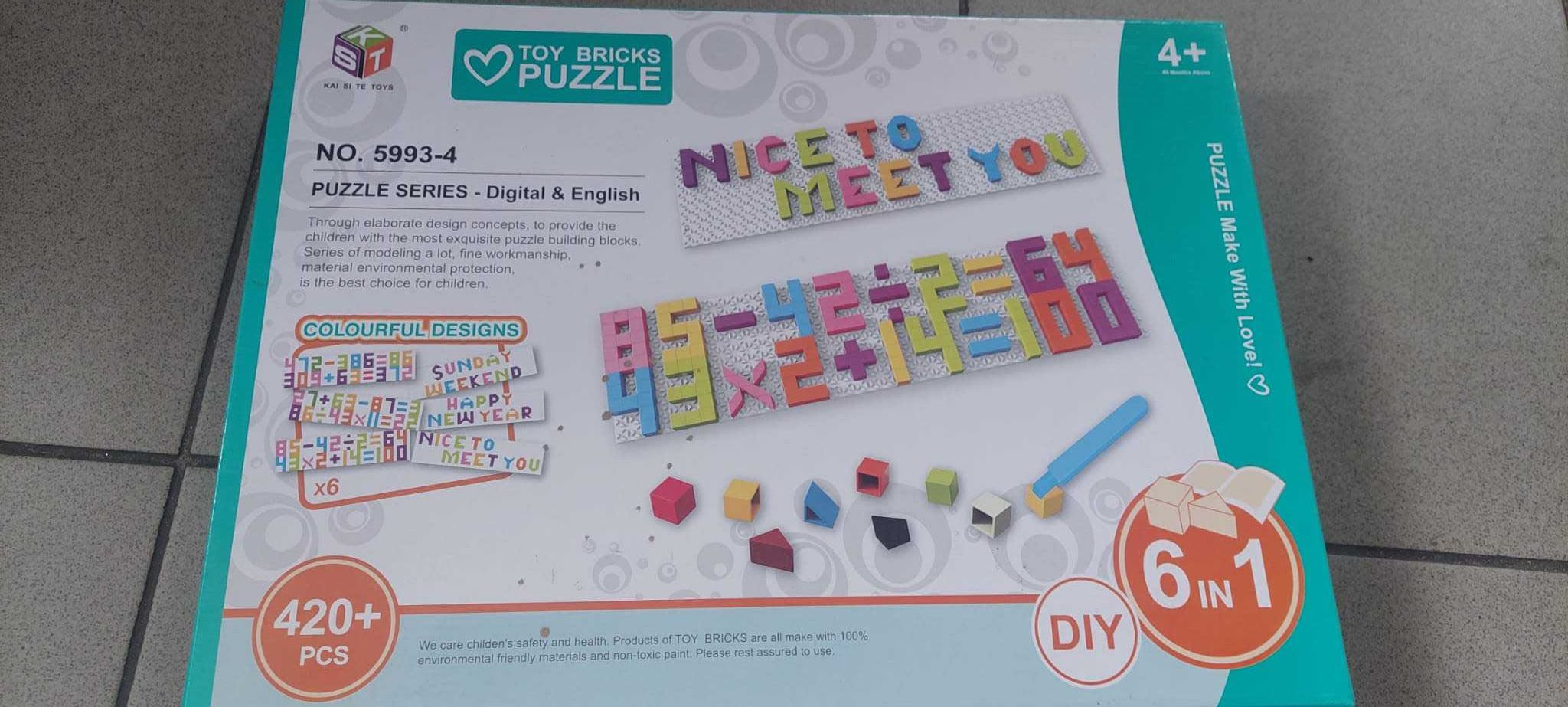 Zabawka klocki puzzle 420 elementów 4+ U TIGERA SKLEP