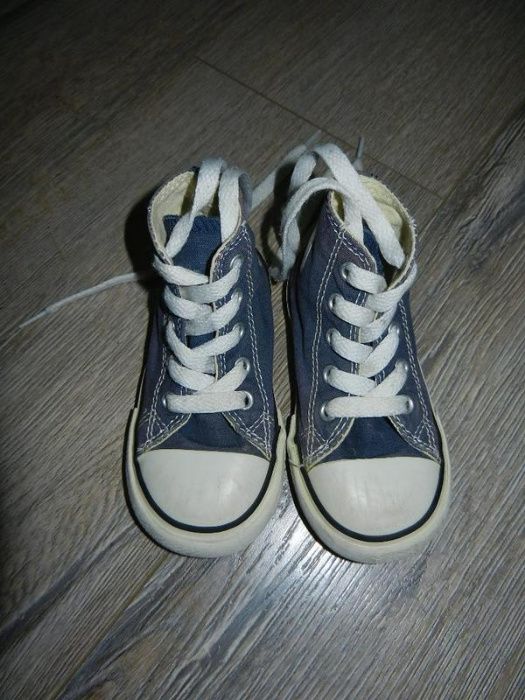 Синие детские кеды converse, оригинал, 22 размер, 13 см