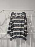 Sweter pasy ażurowy siateczka swetaer S