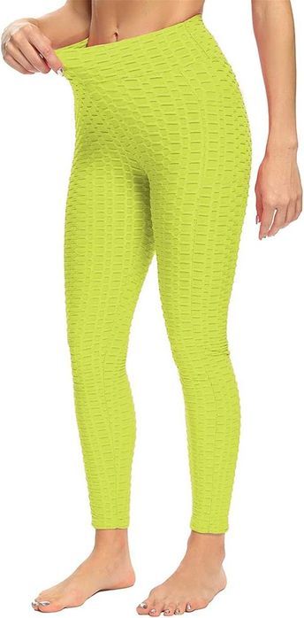 Damskie legginsy sportowe z wysokim stanem i kieszeniami  M