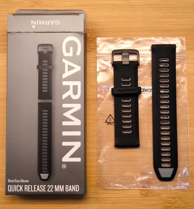 Oryginalny pasek do zegarka Garmin 22mm CZARNY