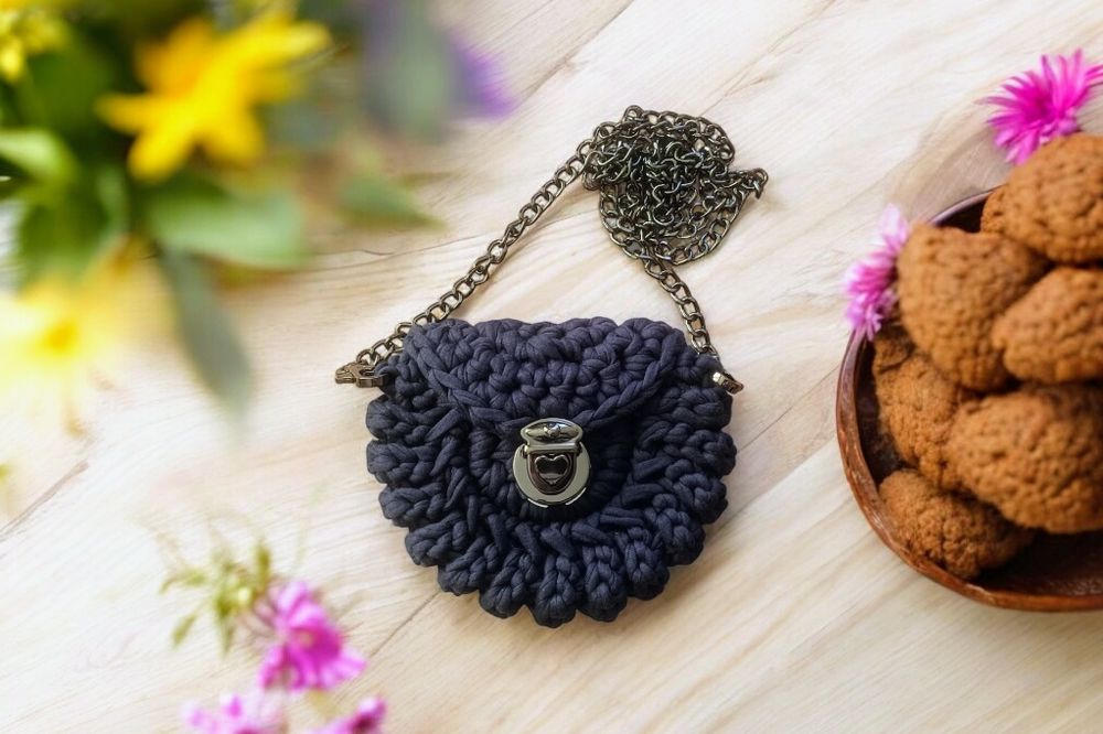 Mini torebeczka Oreo dla małej dziewczynki handmade
