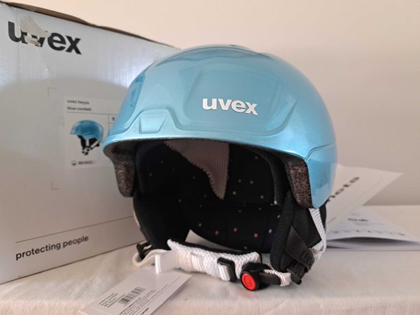 Kask narciarski Uvex Heyya Blue Confetti XS 46-50 cm