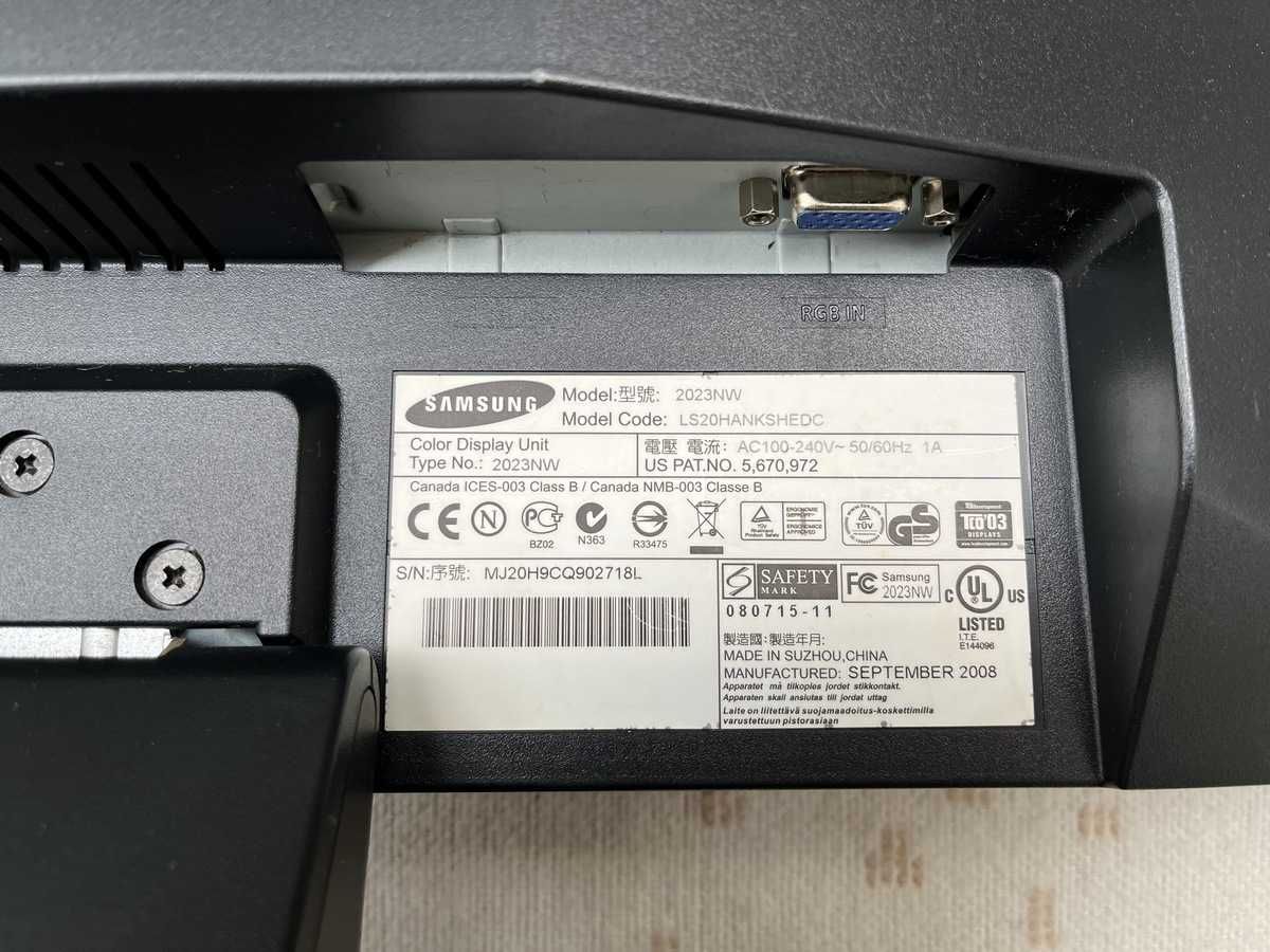 Monitor Samsung SyncMaster 2023NW